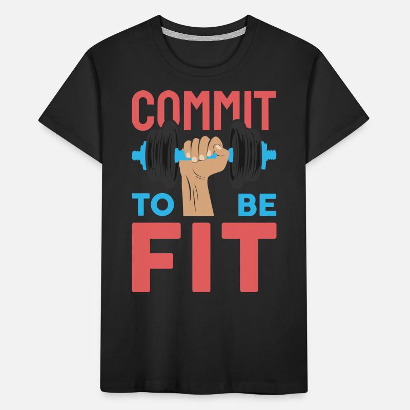commit to be fit Kids' Premium Organic T-Shirt