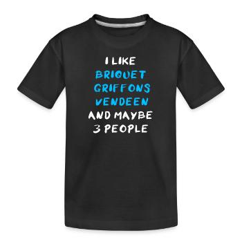 Briquet Griffon Vendeen - T-shirt bio Premium Enfant - noir - Devant