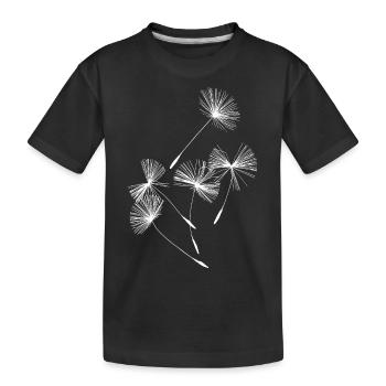 Dandelion - Kids' Premium Organic T-Shirt - black - Front