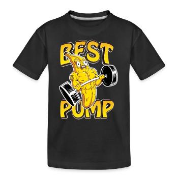 Pompes Meilleur cadeau de pompe - T-shirt bio Premium Enfant - noir - Devant