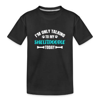 Sheltidoodle - T-shirt bio Premium Enfant - noir - Devant
