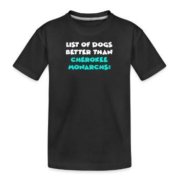 Cherokee Monarchs - Kinder Premium Bio T-Shirt - Schwarz - Vorne