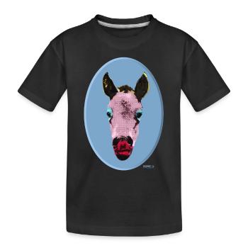 Rainy goes Marilyn - Kinder Premium Bio T-Shirt - Schwarz - Vorne