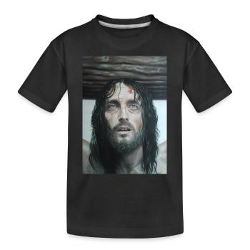 Jésus de Nazareth - T-shirt bio Premium Enfant - noir - Devant