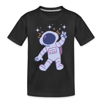 Idée cadeau astronaute Spaceman - T-shirt bio Premium Enfant - noir - Devant