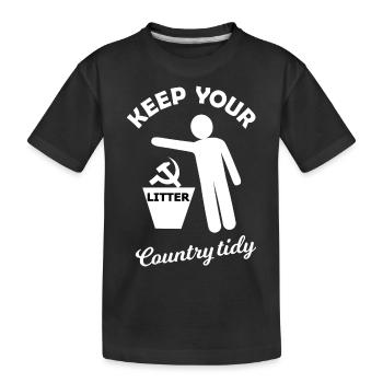 Die Umwelt Investoren - Kinder Premium Bio T-Shirt - Schwarz - Vorne