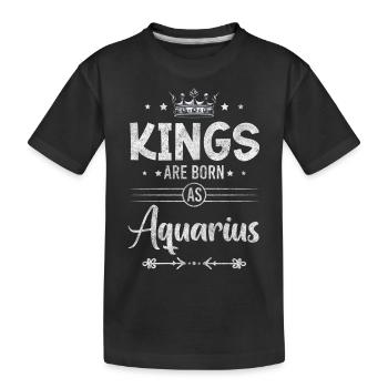 Signe du zodiaque Anniversaire Uranus Mois de naissance - T-shirt bio Premium Enfant - noir - Devant