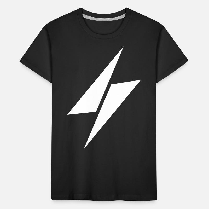 Thunder white logo Kids' Premium Organic T-Shirt