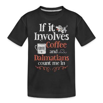 Dog Pet Points Animal Lover - Kids' Premium Organic T-Shirt - black - Front