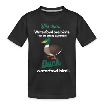 Canard the duck - T-shirt bio Premium Enfant - noir - Devant