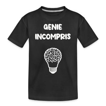 Misunderstood genius - Kids' Premium Organic T-Shirt - black - Front