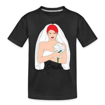 Rouge de la mariée 1 - T-shirt bio Premium Enfant - noir - Devant