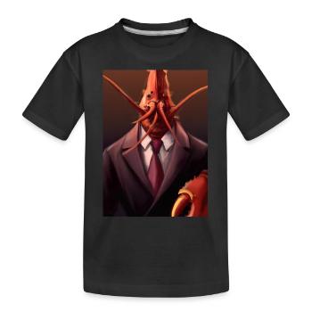 Hummer im Anzug - Kinder Premium Bio T-Shirt - Schwarz - Vorne