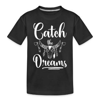 Dream Dreamer Dream - Kids' Premium Organic T-Shirt - black - Front