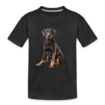 Labrador - T-shirt bio Premium Enfant - noir - Devant