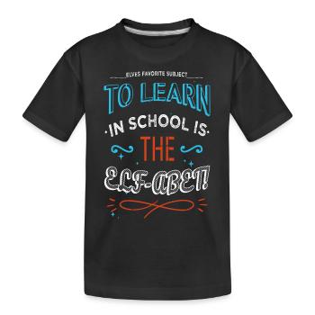 Christmas Present Christmas Tree Quote Beards - Kids' Premium Organic T-Shirt - black - Front