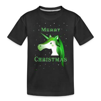Merry Christmas - Kids' Premium Organic T-Shirt - black - Front