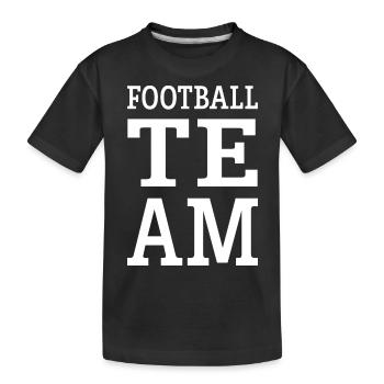 Football Team Mannschaft - Kinder Premium Bio T-Shirt - Schwarz - Vorne