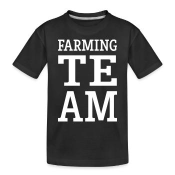 Farmer Team - Kinder Premium Bio T-Shirt - Schwarz - Vorne