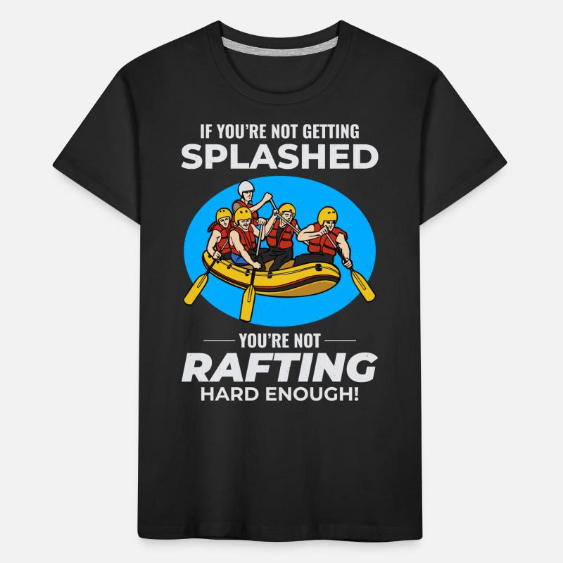 Rafting Team Raft Eau Vive Rafter Paddle Drôle T-shirt bio Premium Enfant