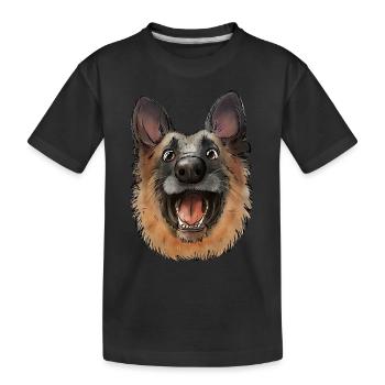 Chien de berger - T-shirt bio Premium Enfant - noir - Devant