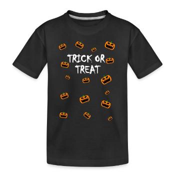 Alarme de citrouille Trick or Treat - T-shirt bio Premium Enfant - noir - Devant