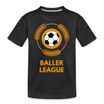 Ligue de joueurs de soccer soccer - T-shirt bio Premium Enfant - noir - Devant