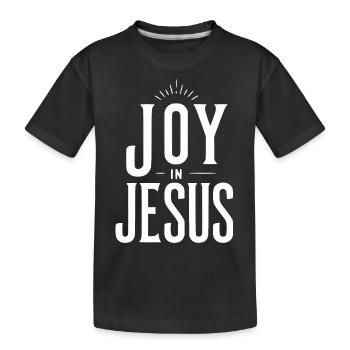 La joie en Jésus - T-shirt bio Premium Enfant - noir - Devant