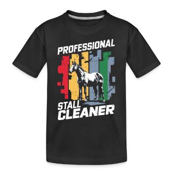 Design humoristique pour un travail stable - T-shirt bio Premium Enfant - noir - Devant