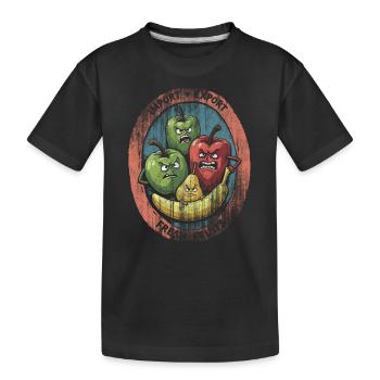 Fresh Fruits - Kinder Premium Bio T-Shirt - Schwarz - Vorne