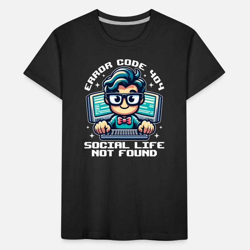 ERROR CODE 404 SOCIAL LIFE NOT FOUND Kids' Premium Organic T-Shirt