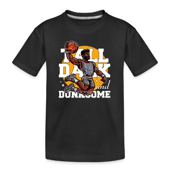 GROSS, DUNKEL UND DUNKEL - Kinder Premium Bio T-Shirt - Schwarz - Vorne