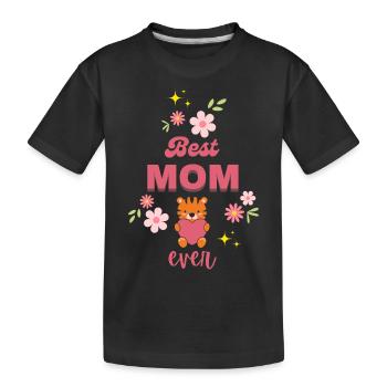 Meilleure maman de tous les temps - Fête des mères - T-shirt bio Premium Enfant - noir - Devant