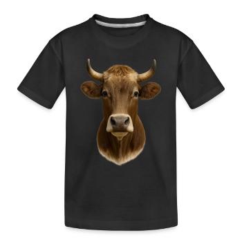 La plus belle vache - T-shirt bio Premium Enfant - noir - Devant