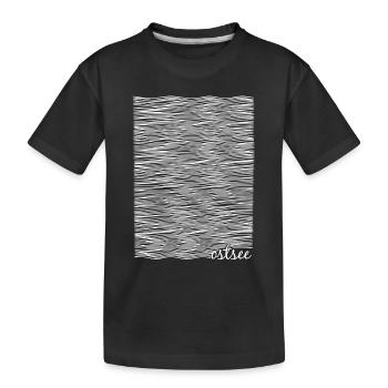 Ostsee-Liebe, Ostsee-Fans - Kinder Premium Bio T-Shirt - Schwarz - Vorne