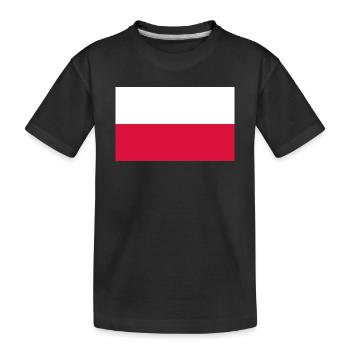 Polen - Kinder Premium Bio T-Shirt - Schwarz - Vorne