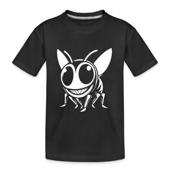 Conception amusante de guêpe - Bande dessinée amusante - T-shirt bio Premium Enfant - noir - Devant