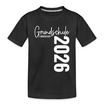 Remise des diplômes de l'école primaire 2026 - T-shirt bio Premium Enfant - noir - Devant