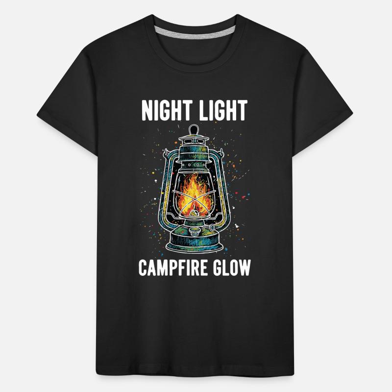 Night Light Campfire Glow Lantern Kids' Premium Organic T-Shirt