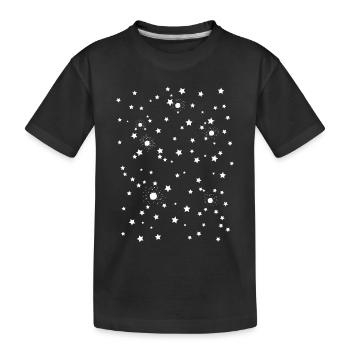 Étoiles spatiales du ciel étoilé - T-shirt bio Premium Enfant - noir - Devant
