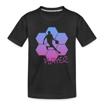 Basketball Player Bball Streetball - Kinder Premium Bio T-Shirt - Schwarz - Vorne
