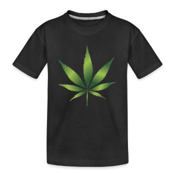 kraeuter rosmarin petersilie thymian dill oregano - Kinder Premium Bio T-Shirt - Schwarz - Vorne