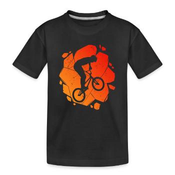 BMX Vélo Freestyle Vélo BMX Rider - T-shirt bio Premium Enfant - noir - Devant