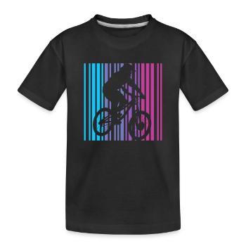 Mountain Bike Retro Fahrrad Mountainbike - Kids' Premium Organic T-Shirt - black - Front