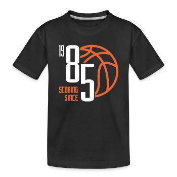 38e anniversaire basketball 38 ans né en 1985 - T-shirt bio Premium Enfant - noir - Devant