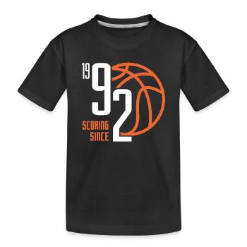31. Geburtstag Basketball 31 Jahre Jahrgang 1992 - Kinder Premium Bio T-Shirt - Schwarz - Vorne