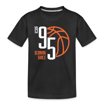 28. Geburtstag Basketball 28 Jahre Jahrgang 1995 - Kinder Premium Bio T-Shirt - Schwarz - Vorne