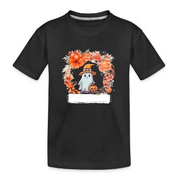 Chemise personnalisée d’Halloween, sweats à capuche, tasses, casquettes, sacs - T-shirt bio Premium Enfant - noir - Devant