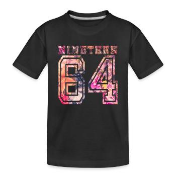 NINETEEN 1964 B - Kids' Premium Organic T-Shirt - black - Front