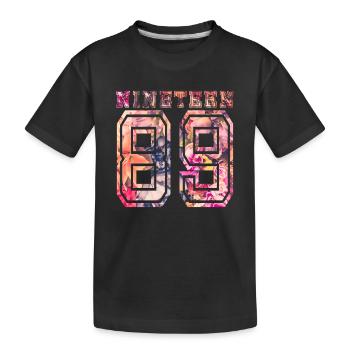 NINETEEN 1989 B - Kids' Premium Organic T-Shirt - black - Front